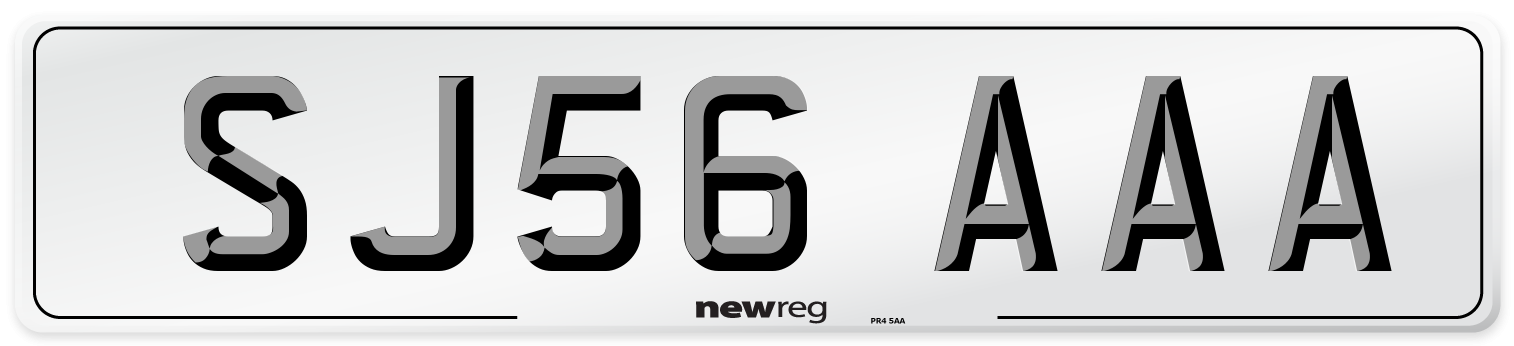 SJ56 AAA Number Plate from New Reg